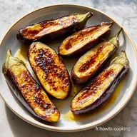 Recette Aubergines Grill&eacute;es au Four: Cuisson 30 Min