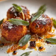 Boulettes de potimarron croustillantes Sauge Parmesan