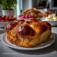 Brioche L&egrave;gre au Fromage Blanc Plat: Mieux que la Beurr&eacute;e