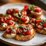 Recette de Bruschetta Au Four Classique en 23 Minutes