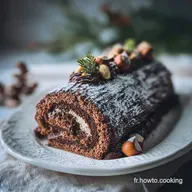 Recette de B&ucirc;che de No&euml;l au Chocolat Moelleuse