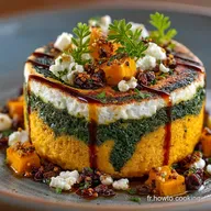 Cake sal&eacute; marbr&eacute; &eacute;pinards et courge Moelleux Butternut et Ch&egrave;vre