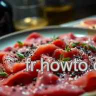 Carpaccio de Boeuf Classique: Un D&eacute;lice de Bistro Parisien