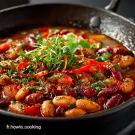 Recette Chakchouka aux Haricots Rouges Facile et R&eacute;confortante