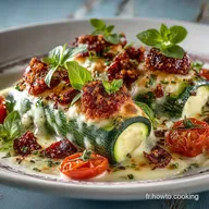Courgettes Farcies Chorizo Ch&egrave;vre Parmesan Le Plat Facile Gourmet