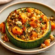 Courgettes Farcies V&eacute;g&eacute;tariennes au Feta