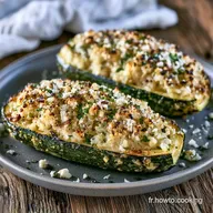 Courgettes Farcies V&eacute;g&eacute;tariennes au Riz