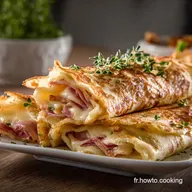 Cr&ecirc;pes Farcies au Jambon et au Comt Recette Facile et Gourmande