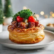 Feuillet&eacute; aux saucisses : Festif et Savoureux pour No&euml;l