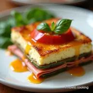 Flan Savoureux CourgettesJambon Votre D&eacute;lice Facile