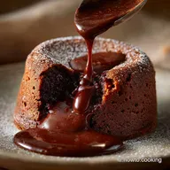 Fondants L&eacute;gers au Chocolat : La recette sans beurre, c&oelig;ur coulant.