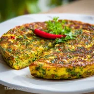 Frittata aux herbes persane : Recette Kuku Sabzi en 50 Minutes