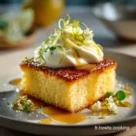 G&acirc;teau L&eacute;ger au Citron et au Fromage Blanc : Le Dessert A&eacute;rien