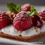 G&acirc;teau nuage glac&eacute; &agrave; la framboise P&acirc;tisserie fran&ccedil;aise l&eacute;g&egrave;re