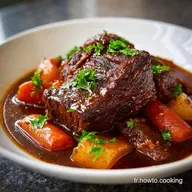 Joue de B&oelig;uf Fondante pour 6 Portions