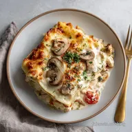 Lasagnes au Poulet et Champignons : Recette Cr&eacute;meuse pour 6 Personnes