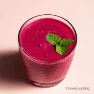 Smoothies Faciles Mon Smoothie Framboise Menthe Amande