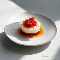 Ricotta fum&eacute;e confiture past&egrave;que Lentr&eacute;e qui jazze