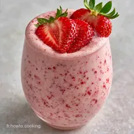 Recette Milkshake Fraise Vanille 5 min