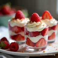 Minifraisiers en Verrines Recette Express Mousseline et Fraises