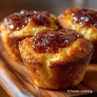 Muffins L&eacute;gers C&oelig;ur Confiture Moelleux et rapides pr&ecirc;ts en 40 min
