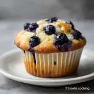 Recette de Muffins aux Myrtilles Facile et Moelleuse