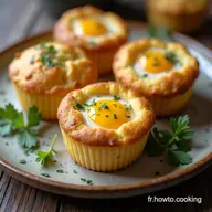 Muffins aux &OElig;ufs Express La Recette Maison Facile Feta &Eacute;pinards