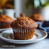 Muffins aux pommes et &agrave; la m&eacute;lasse : recette pour 12 muffins