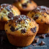 Muffins moelleux sans beurre aux p&eacute;pites de chocol : Recette facile et saine