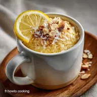 Mug cake au citron et noix de coco la recette express microondes en 5 minutes