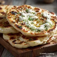 Naans L&eacute;gers au Fromage Blanc : Recette Facile Moelleuse en 30 min