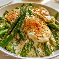 &OElig;ufs Cocotte Asperges pour 4 Personnes