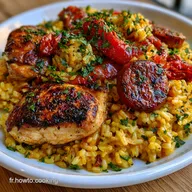 Paella au Poulet Classique pour 4