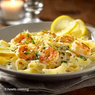 P&acirc;tes &agrave; la Sauce aux Crevettes et au Citron Recette Facile et Cr&eacute;meuse