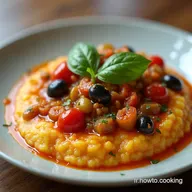 Polenta Taragna Cr&eacute;meuse et L&eacute;gumes du Soleil La Recette AntiGrumeaux Infaillible
