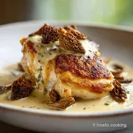 Poulet aux Morilles Cr&eacute;meux pour 4 Personnes
