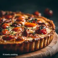 Quiche L&eacute;g&egrave;re au thon et Tomates Cerises Recette Facile et Estivale