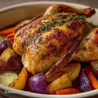 Repas d Automne au Poulet R&ocirc;ti in 1 Hour Roasted