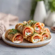 Roul&eacute;s Saumon Fromage: 12 Pi&egrave;ces