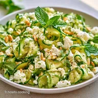 Salade Courgette Feta Menthe au Citron