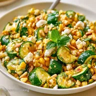 Salade Courgettes Ma&iuml;s Feta (15 Min)