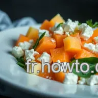 Salade de Melon Feta : Un D&eacute;lice Frais et Facile &agrave; Pr&eacute;parer !