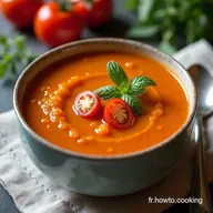 Soupe aux Tomates &agrave; lAncienne Le Go&ucirc;t de mon Enfance