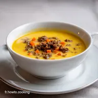 Soupe Cr&eacute;meuse Italienne : Saucisse et Haricots