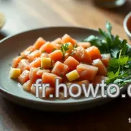 Tartare de Saumon Frais &agrave; la Proven&ccedil;ale : Simple et Savoureux
