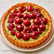 Tarte Aux Cerises &agrave; la Pistache
