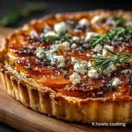 Recette Tarte Butternut Feta Facile et Caram&eacute;lis&eacute;e au Miel