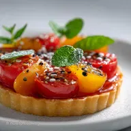 Tarte &agrave; la tomate et &agrave; la moutarde : Recette Facile et Croustillante