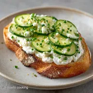 Toast Fromage Concombre en 12 Minutes