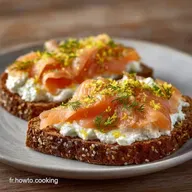 Toast Saumon Fum&eacute; en 15 Minutes